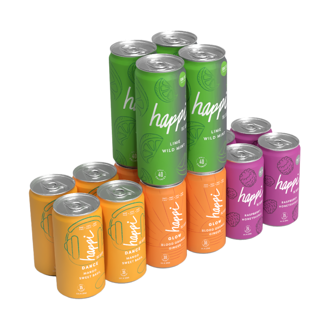 Happi to Meet You | THC Seltzer Sampler (16 Cans)