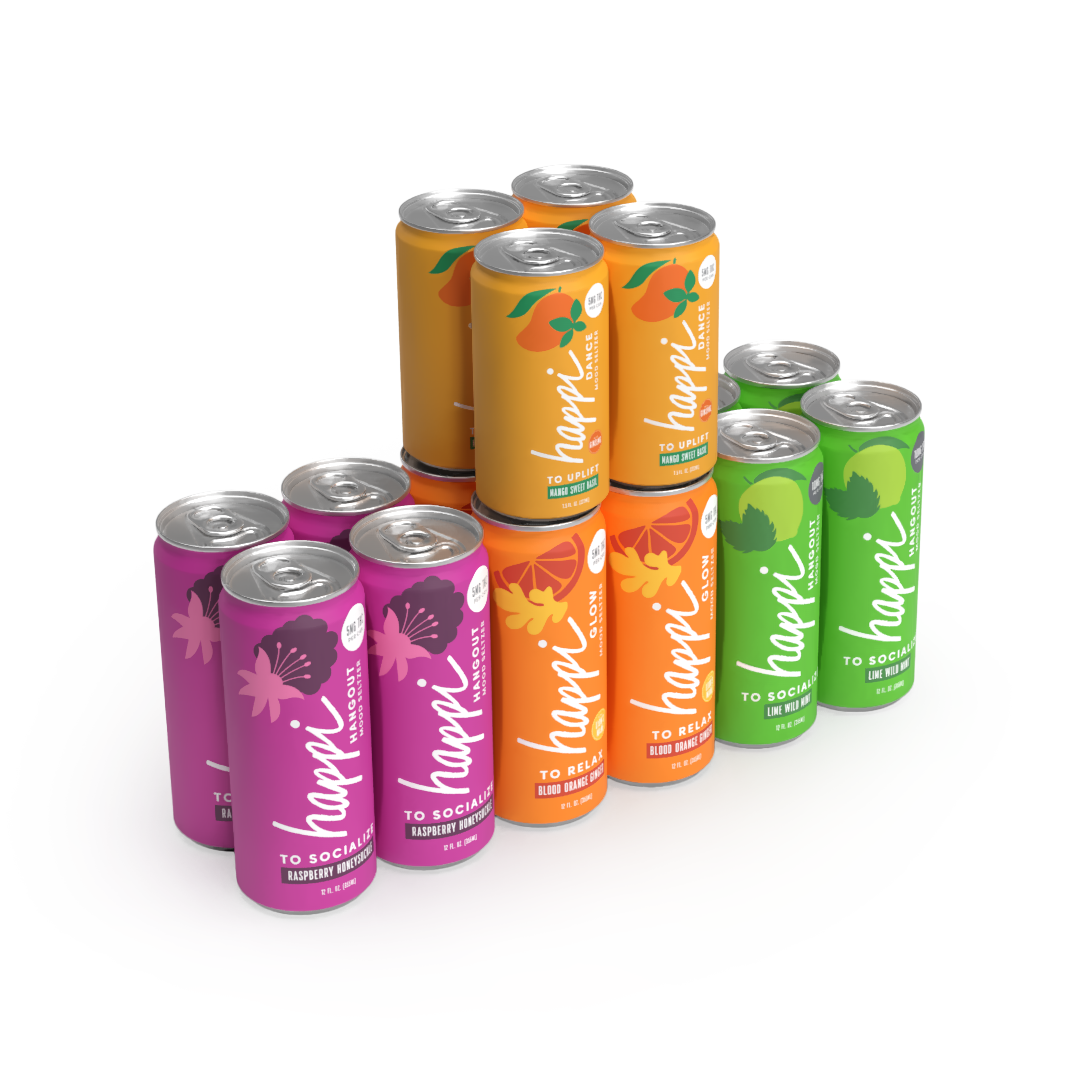 Happi to Meet You | THC Seltzer Sampler (16 Cans)