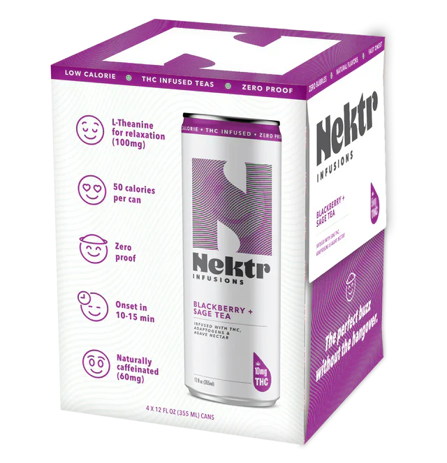 Nektr Blackberry + Sage 10mg THC Tea