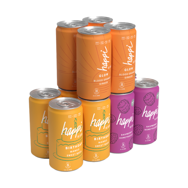 Happi Birthday Bundle Pack | THC Seltzer Gift (12 Cans)