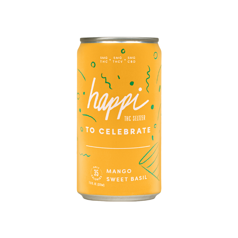 5mg THC Seltzers | Light, Balanced THC Drinks | Happi