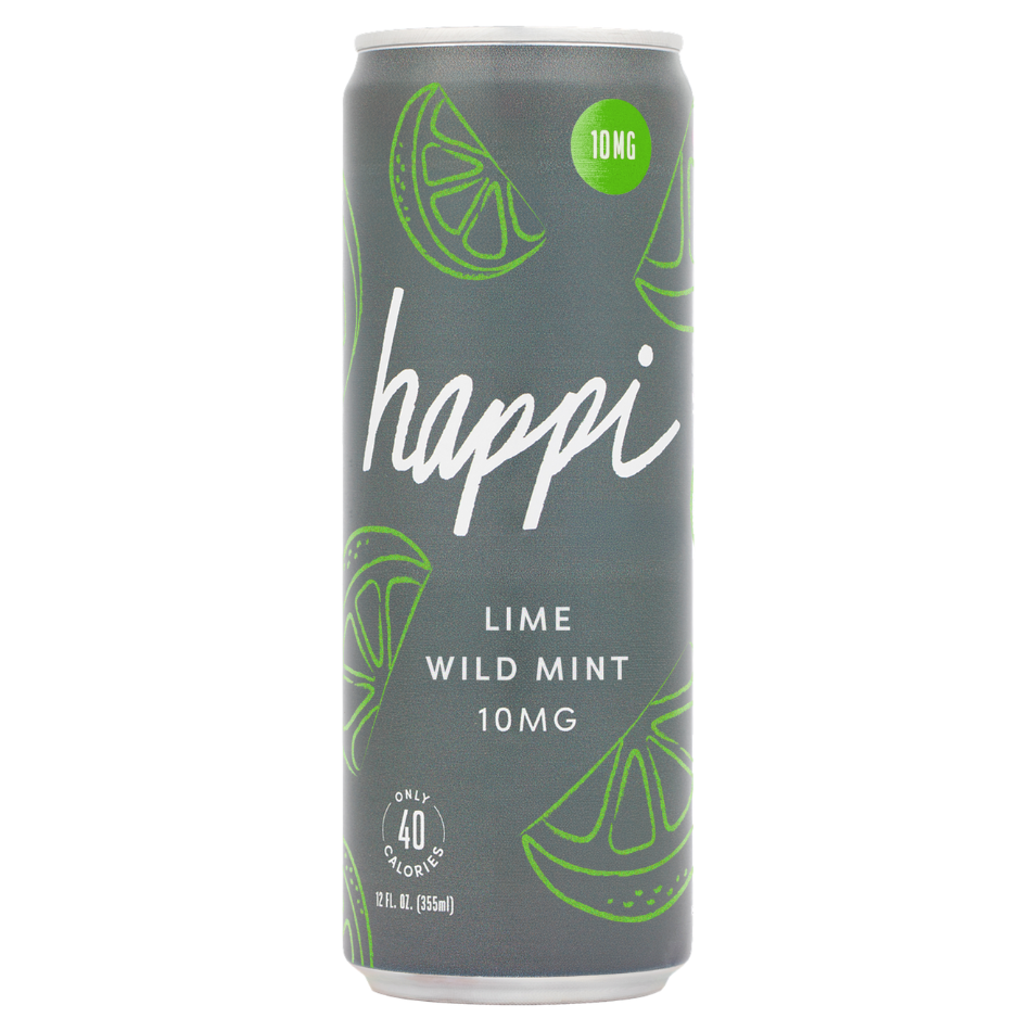 Happi Lime Wild Mint 10mg Seltzer | for Happier hangouts