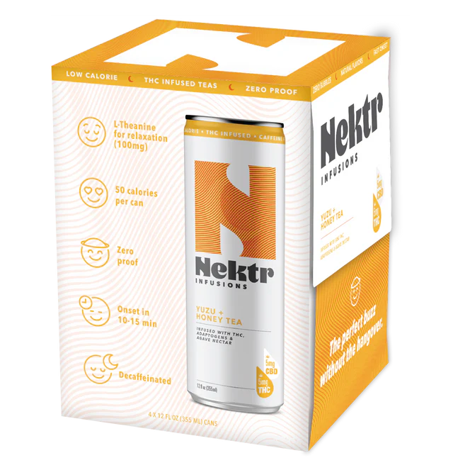 Nektr Yuzu + Honey 5mg THC Tea