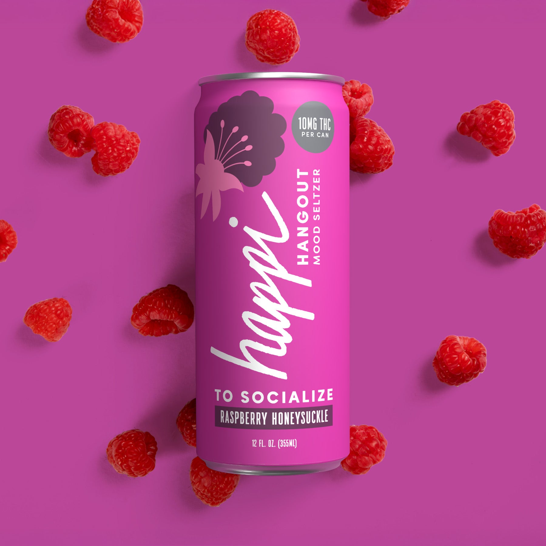 Raspberry Honeysuckle 10mg THC Seltzer