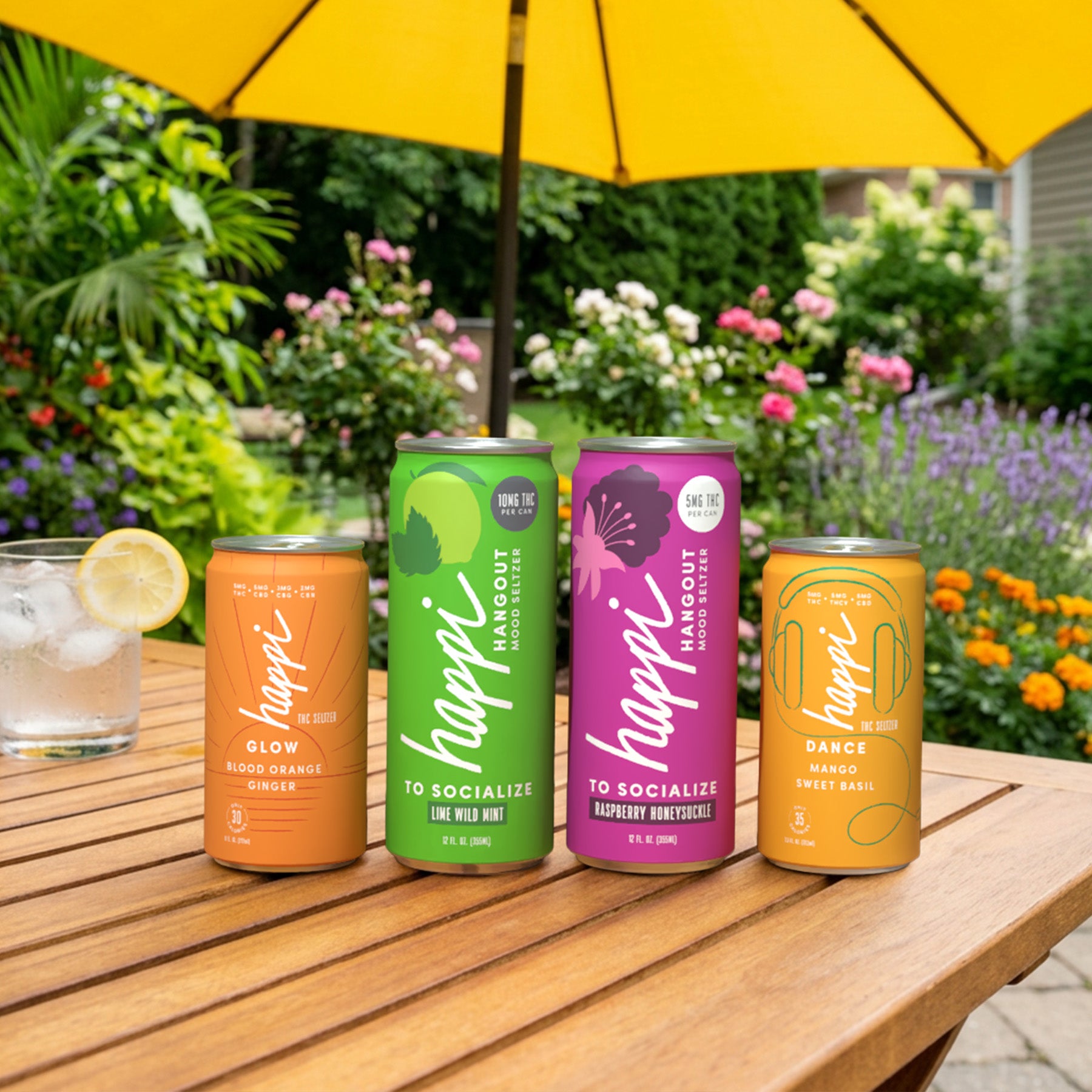 Happi THC Drink Variety Pack (6-pack) | Light, Feel-Good Buzz