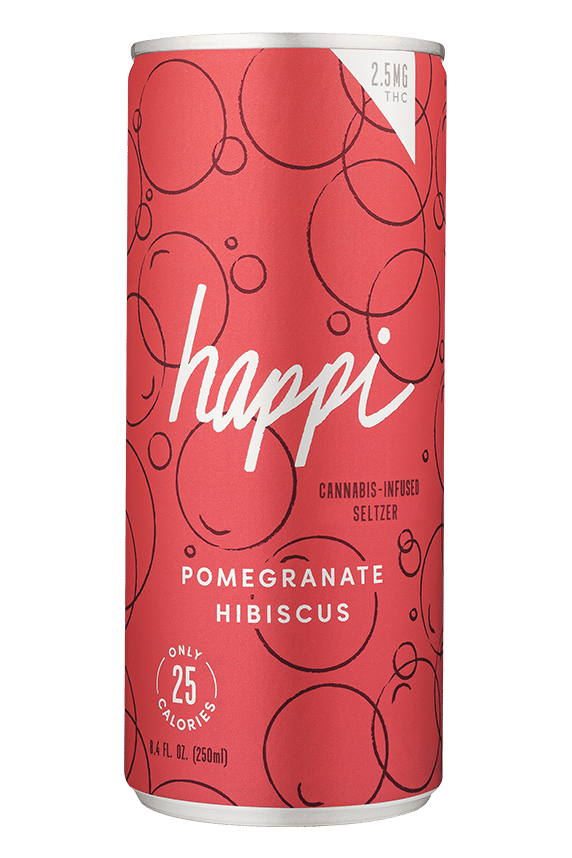 Pomegranate Hibiscus Cannabis Seltzer